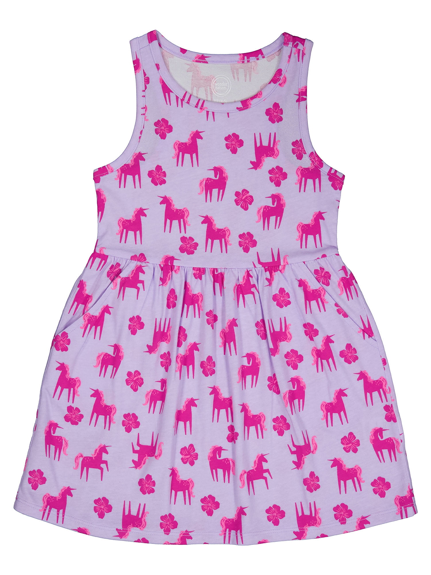 Wonder Nation Girls Tank Play Dress, Sizes 4-18 & Plus