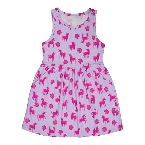 Wonder Nation Girls Tank Play Dress, Sizes 4-18 & Plus