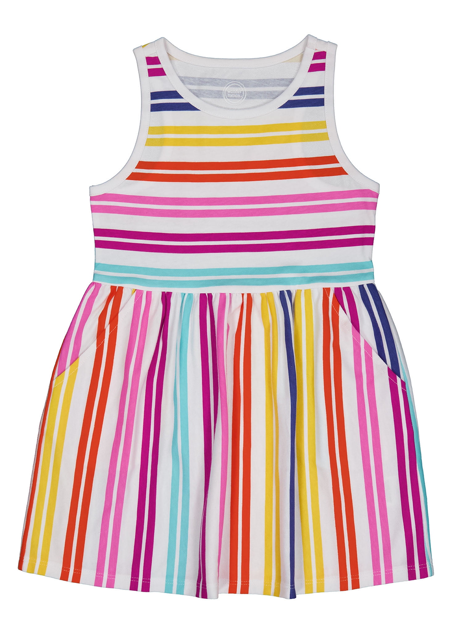 Wonder Nation Girls Tank Play Dress, Sizes 4-18 & Plus