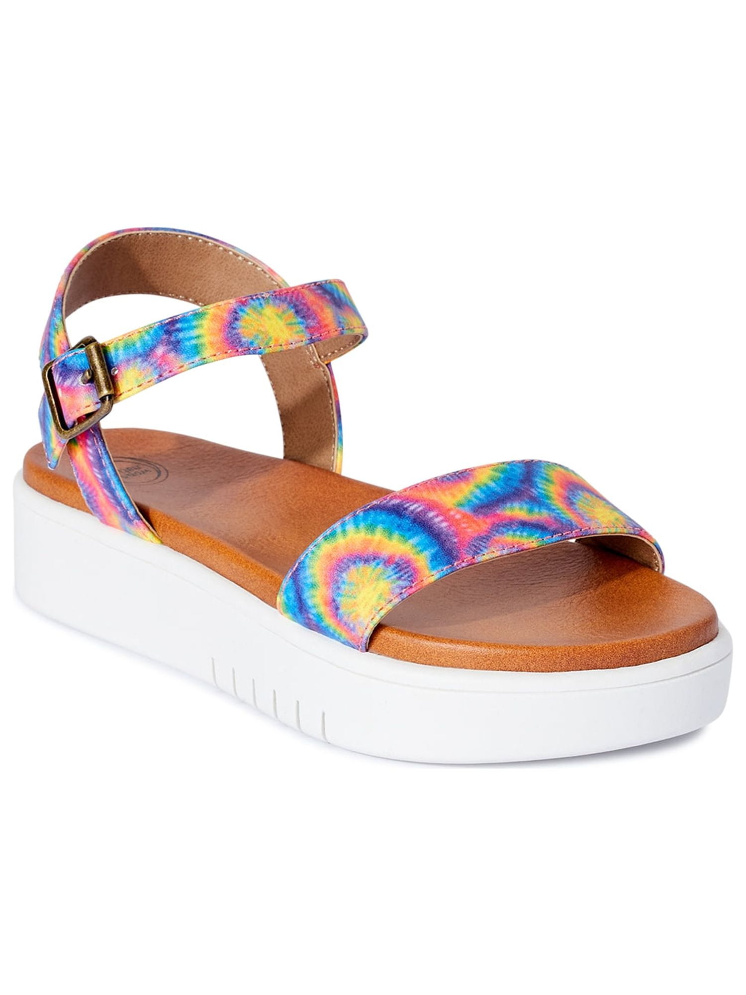 Wonder Nation Tie Dye Flatform Sandal (Little Girls & Big Girls)