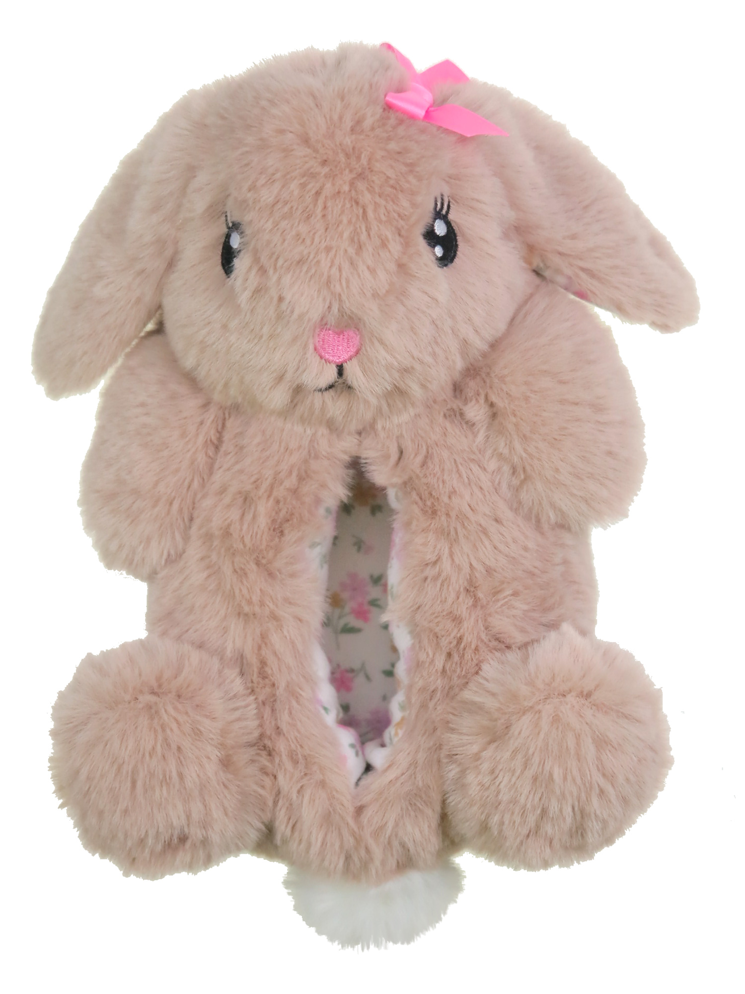 Wonder Nation Toddler Big Girl Plush Bunny Slippers Walmart