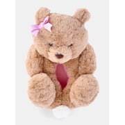 Wonder Nation Toddler Girls and Big Girls Plush Teddy Bear Slippers
