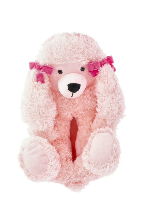 Toddler and Big Girls Poodle Slippers