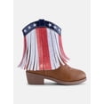 thumbnail image 1 of Wonder Nation Toddler and Big Girls' Western Boots with Fringe, 1 of 4