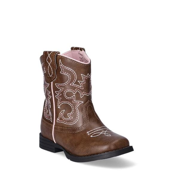Wonder Nation Toddler & Big Girls Western Cowgirl Boot