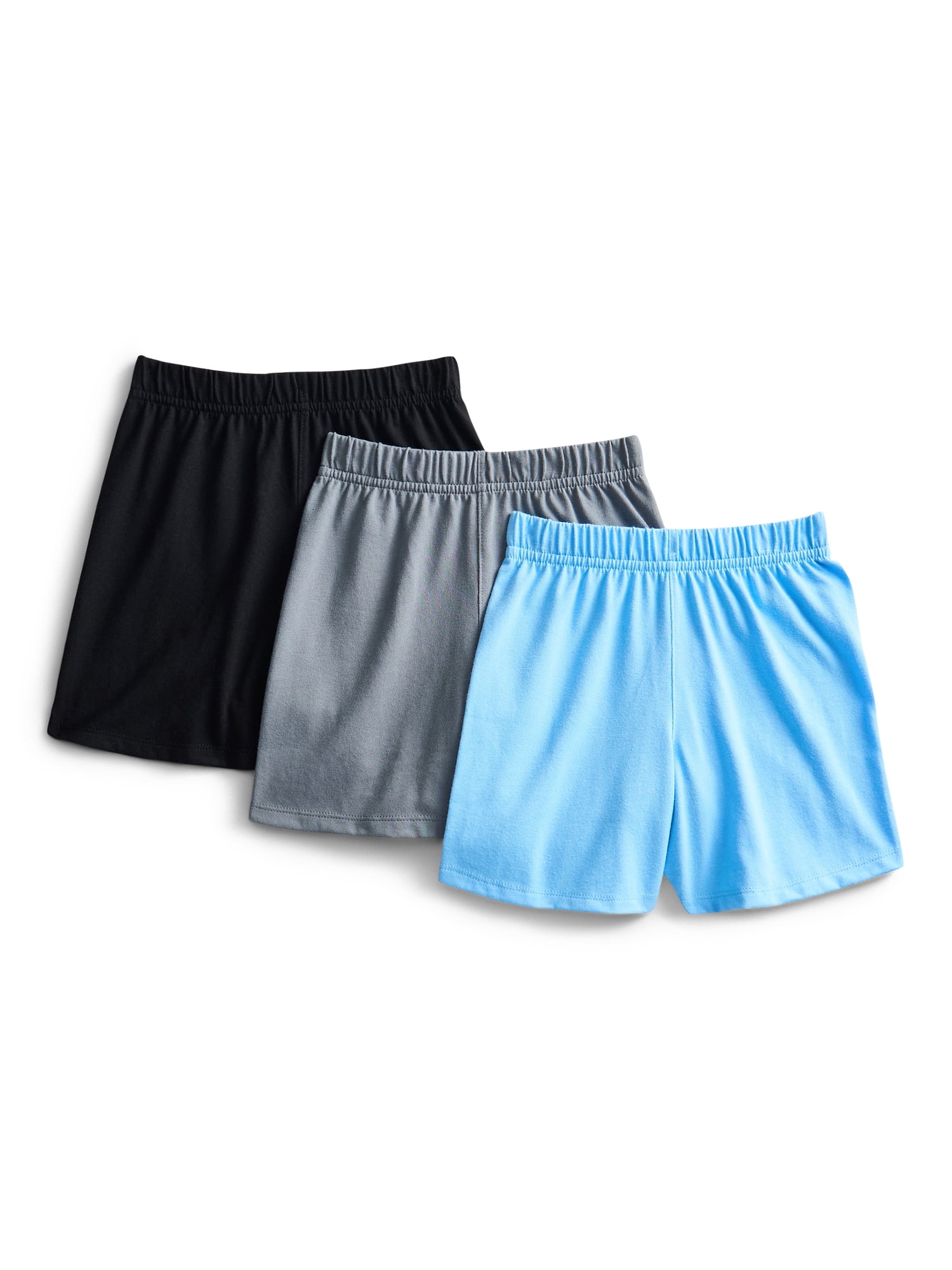 Wonder Nation Toddler Boys Soft Jersey Shorts, 3-Pack, Sizes 18M-5T