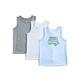 thumbnail image 1 of Wonder Nation Baby and Toddler Boys Tank Top, 3-Pack, Sizes 18M-5T, 1 of 4