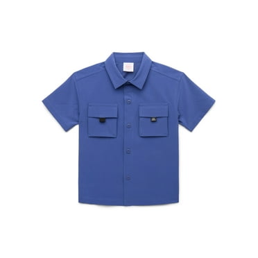 Wonder Nation Toddler Boys Adventure Shirt with Short Sleeves, Sizes 12M-5T