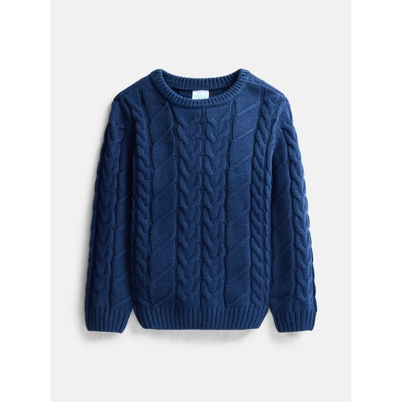 Wonder Nation Toddler Boys Cable Knit Sweater, Sizes 12M-5T