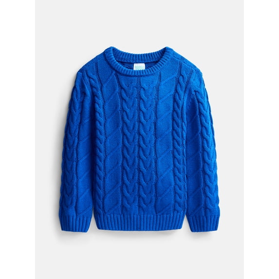 Wonder Nation Toddler Boys Cable Knit Sweater, Sizes 12M-5T