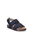 Wonder Nation Toddler Boy Double Band Footbed Sandals, Sizes 712