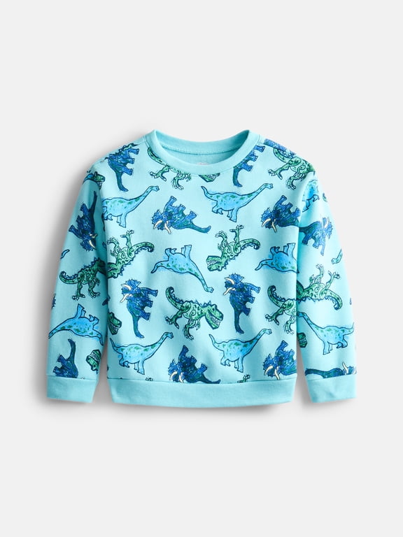 Baby & Toddler Fleece Crewneck Sweatshirt, Sizes 6M-5T