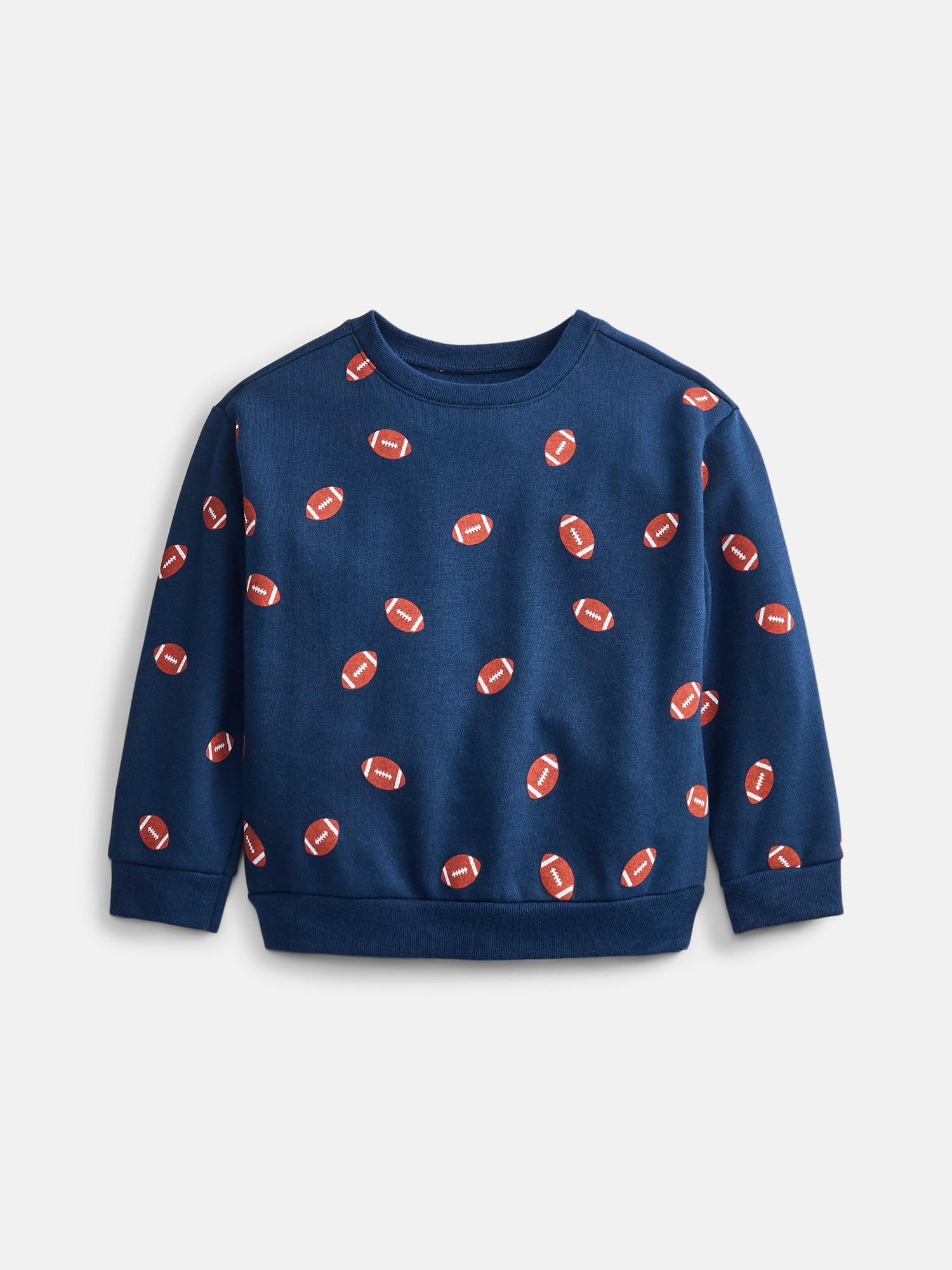Wonder Nation Baby & Toddler Fleece Crewneck Sweatshirt, Sizes 6M-5T