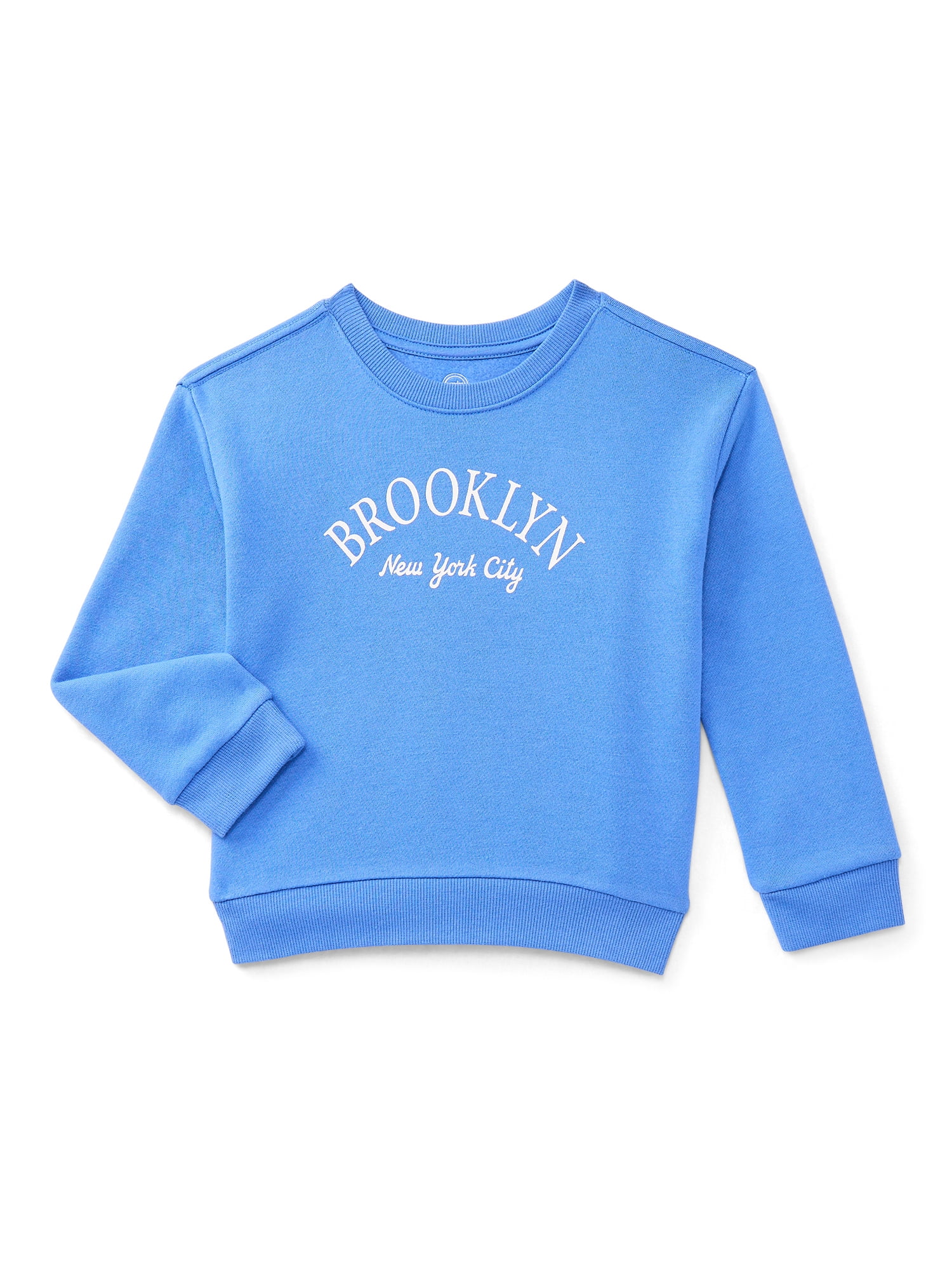 Wonder Nation Toddler Boys' Fleece Sweatshirt with Long Sleeves, Sizes 18M-5T