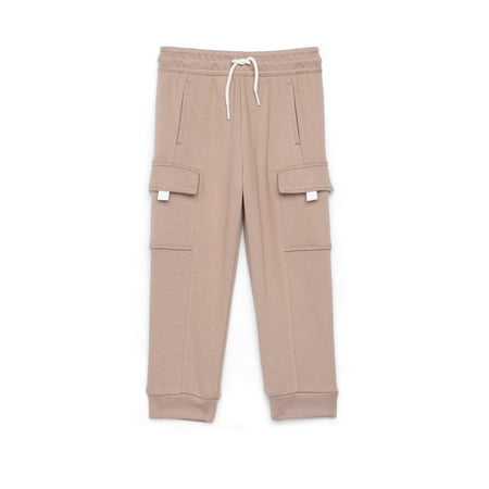 Wonder Nation Toddler Boys French Terry Cargo Joggers, Sizes 12M-5T
