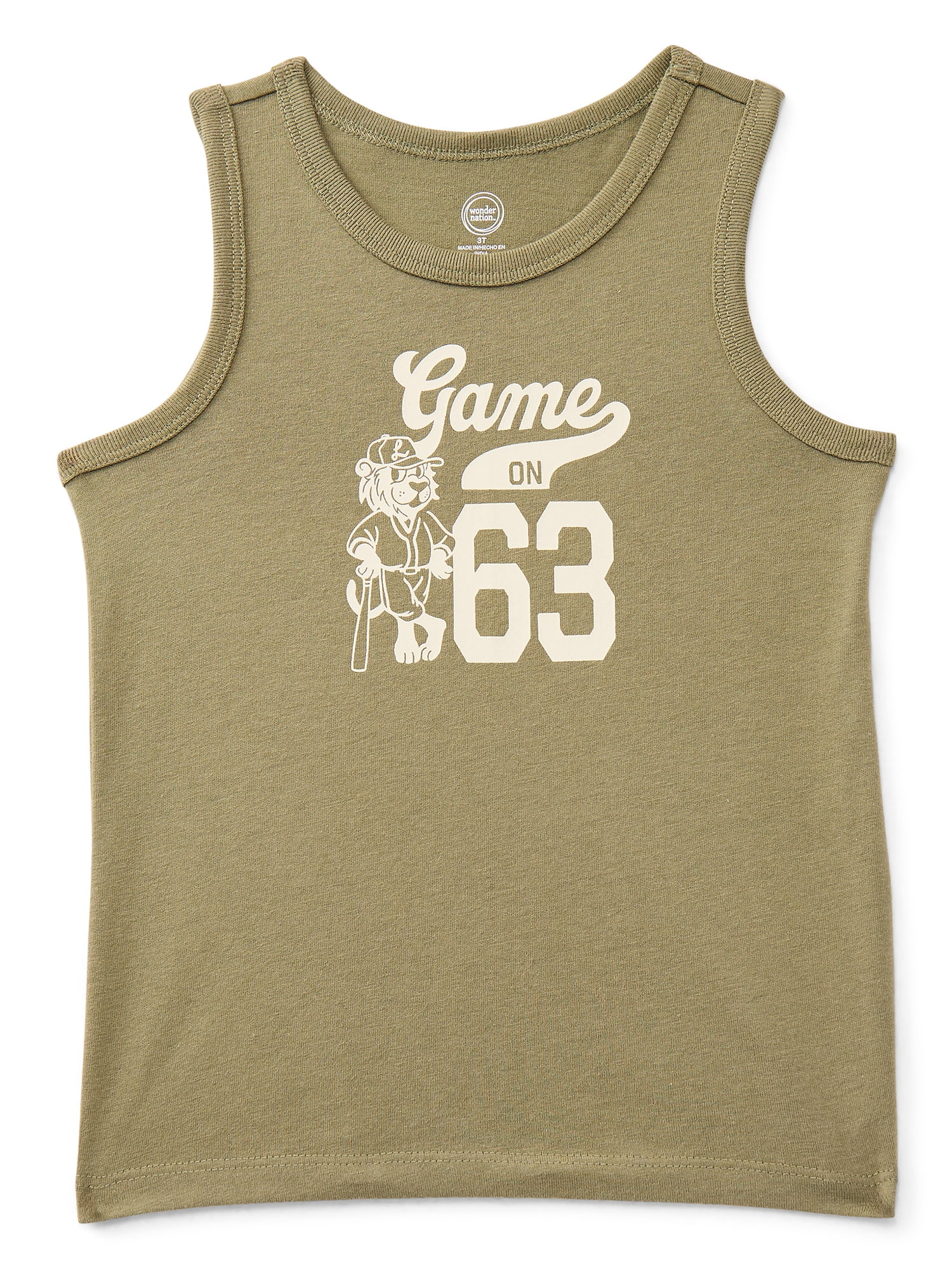 Wonder Nation Toddler Boys' Graphic Tank Top, Size 18M-5T