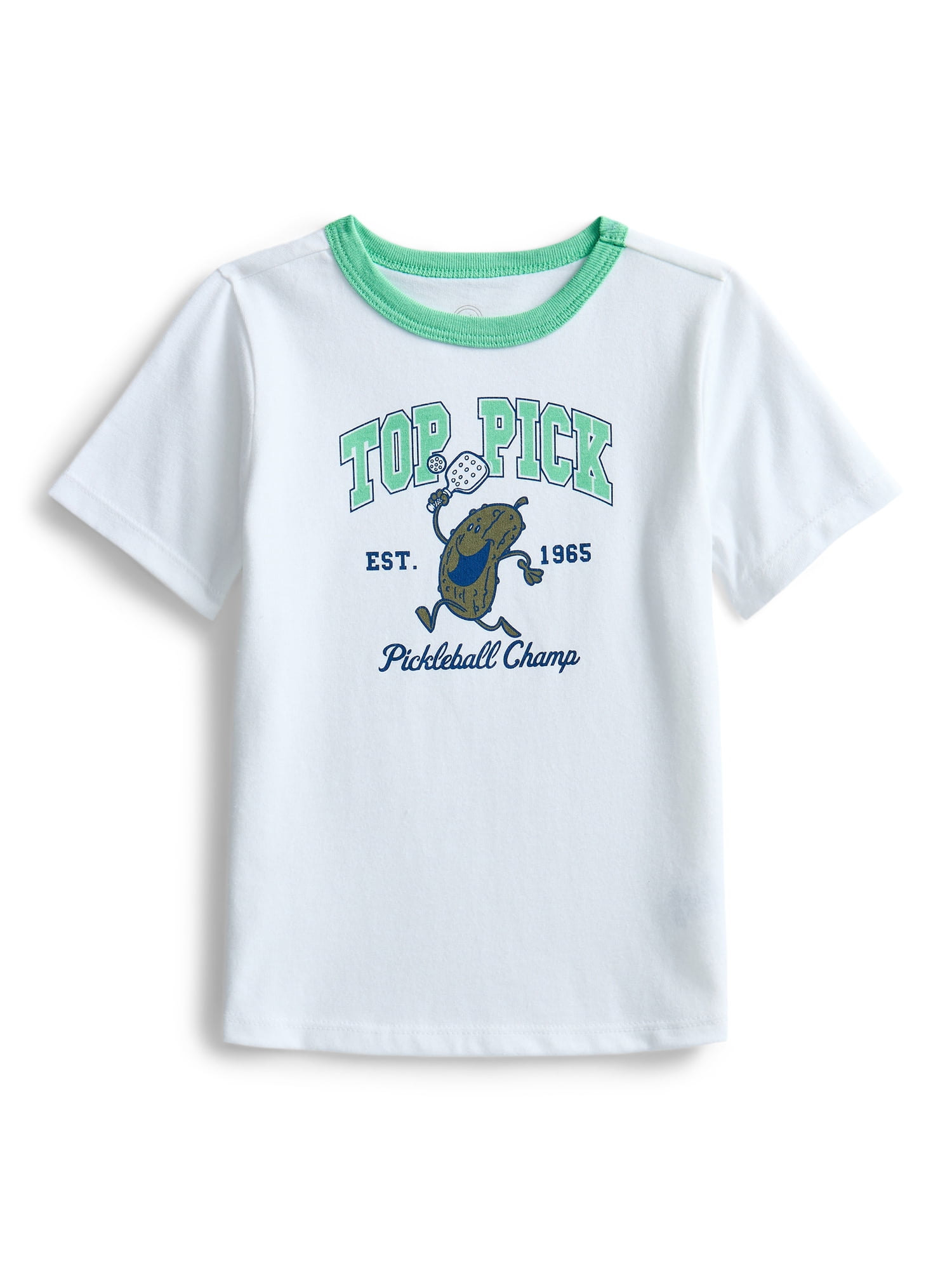 Wonder Nation Toddler Boys' Graphic Ringer Tee with Short Sleeves