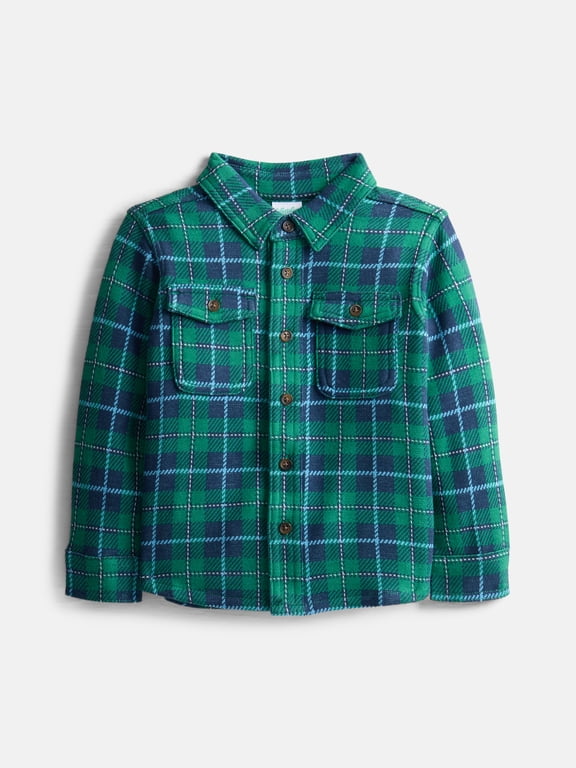 Toddler Boys Knit Button Up Shirt, Sizes 18M-5T