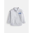 thumbnail image 1 of Wonder Nation Toddler Boys Graphic Half Zip Sweatshirt with Long Sleeves, Sizes 12M-5T, 1 of 5