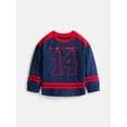 thumbnail image 1 of Wonder Nation Toddler Boys' Graphic Hockey Jersey with Long Sleeves, Sizes 12M-5T, 1 of 6
