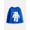 thumbnail image 1 of Wonder Nation Toddler Boys Interactive Graphic Tee with Long Sleeves, Sizes 12M-5T, 1 of 7