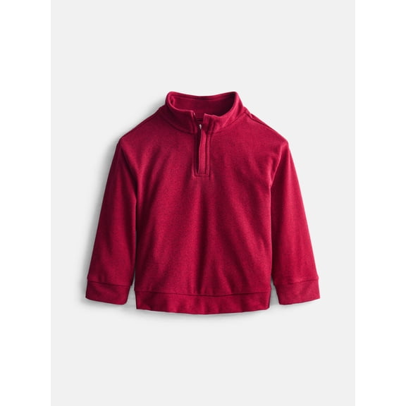 Wonder Nation Toddler Boys Quarter Zip Pullover, Sizes 18M-5T