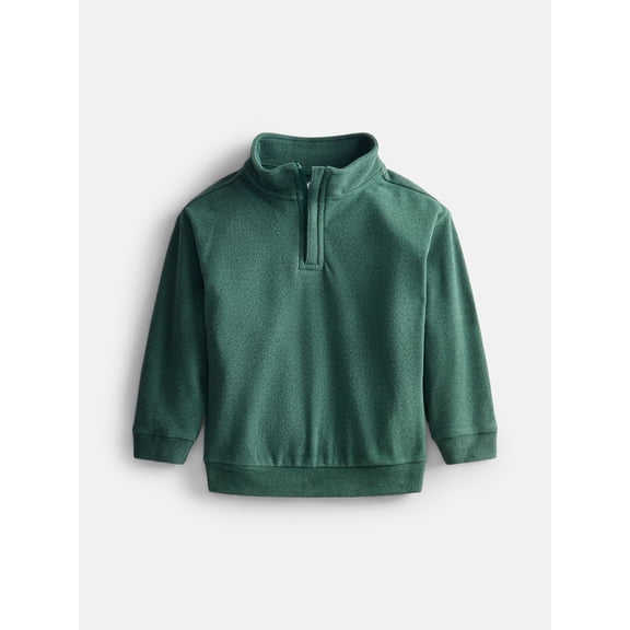 Wonder Nation Toddler Boys Quarter Zip Pullover, Sizes 18M-5T
