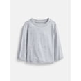 thumbnail image 1 of Wonder Nation Baby and Toddler Boys Solid Tee with Long Sleeves, Sizes 0/3M-5T, 1 of 3
