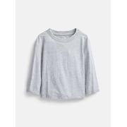 Wonder Nation Baby and Toddler Boys Solid Tee with Long Sleeves, Sizes 0/3M-5T