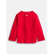 Wonder Nation Baby and Toddler Boys Solid Tee with Long Sleeves, Sizes 0/3M-5T