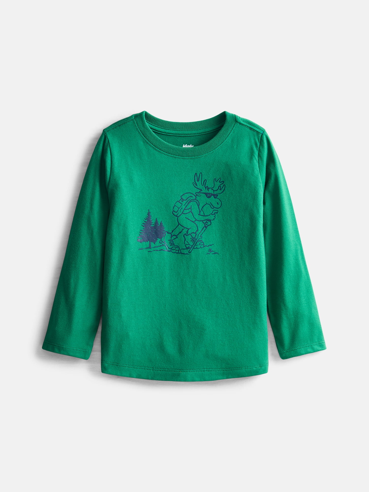 Wonder Nation Toddler Boys' Graphic Tee with Long Sleeves, Sizes 18M-5T