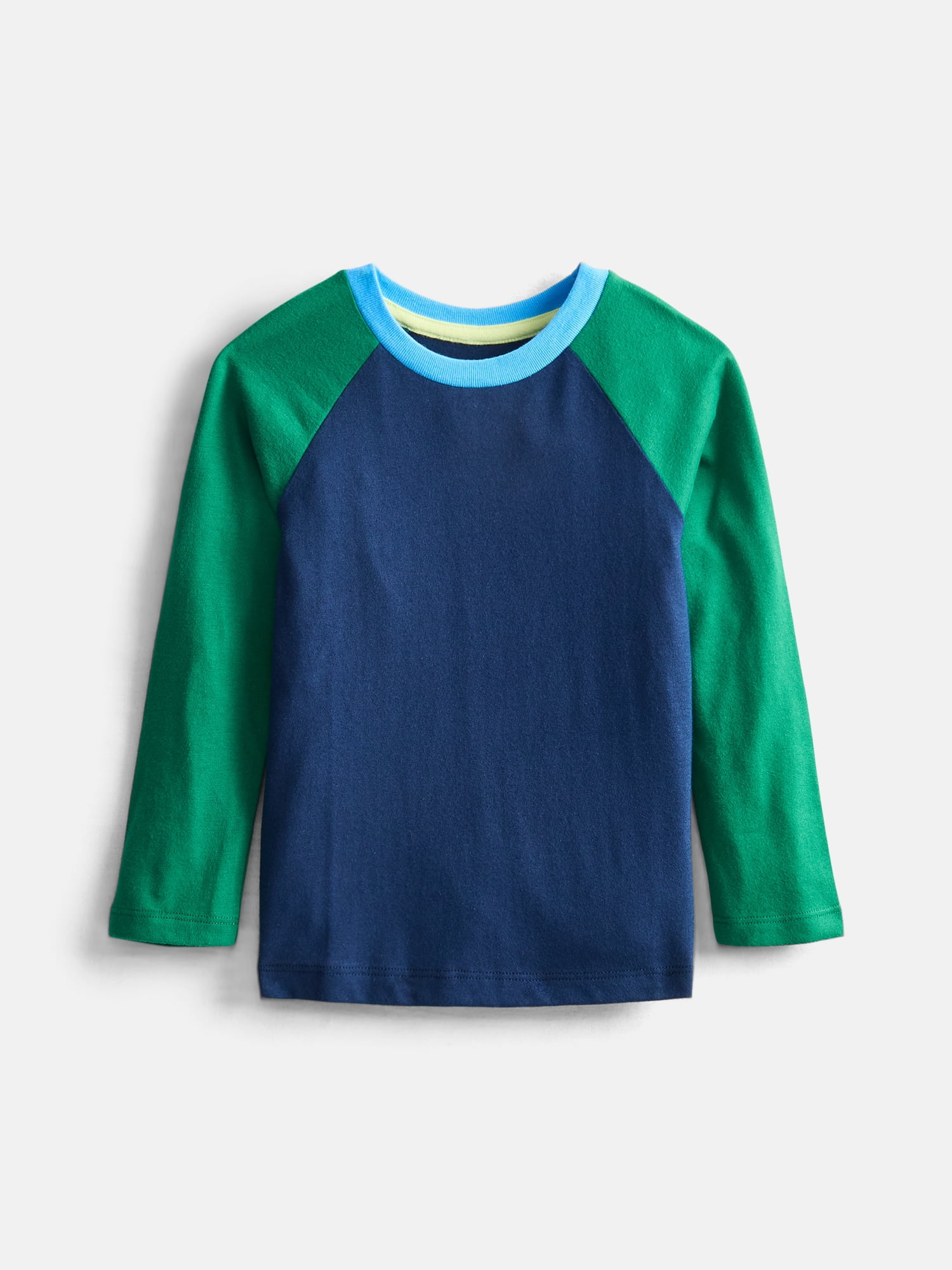 Wonder Natoin Toddler Boys' Colorblocked Tee with Long Raglan Sleeves, Sizes 18M-5T