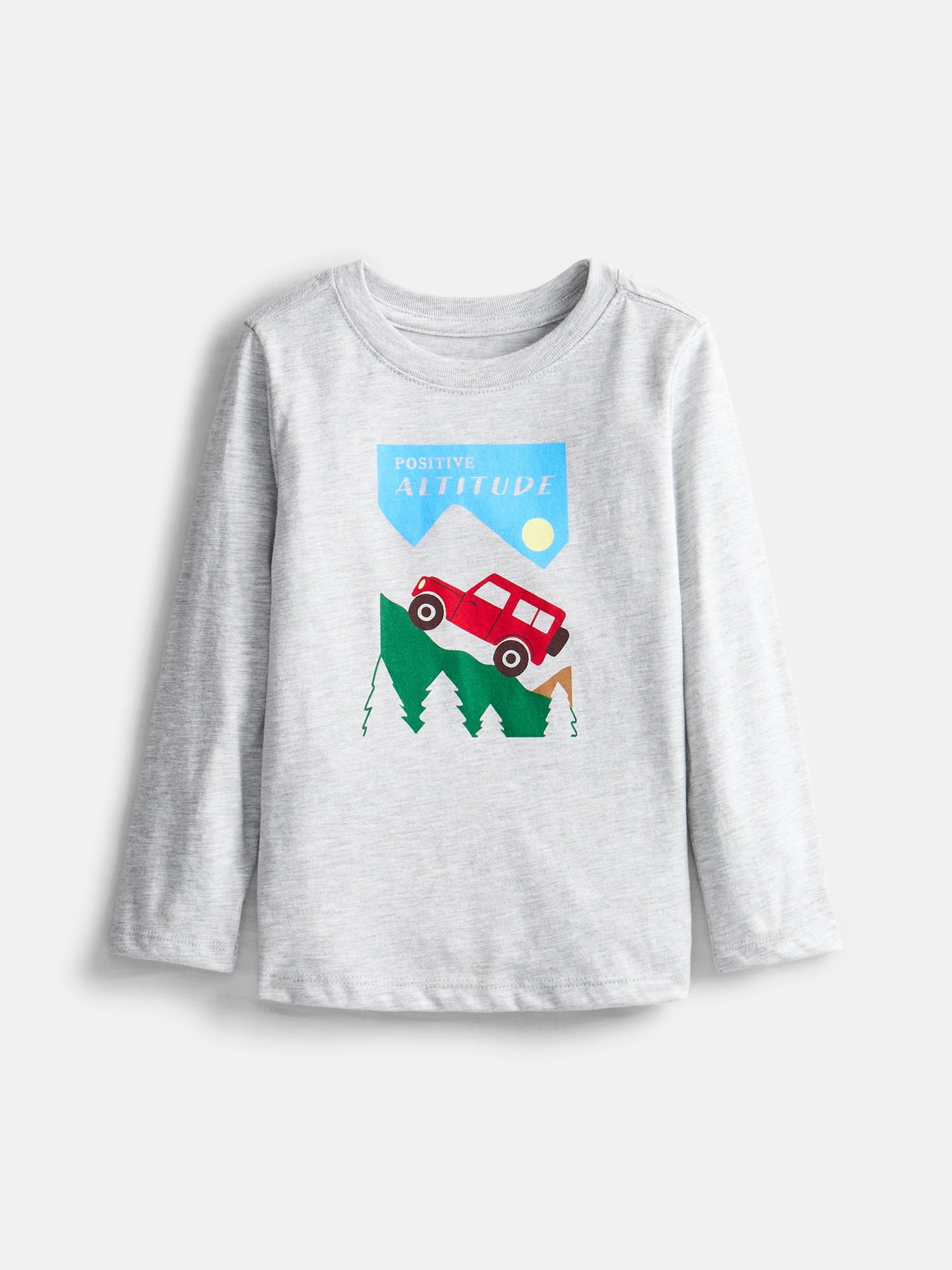 Wonder Nation Toddler Boys' Graphic Tee with Long Sleeves, Sizes 18M-5T