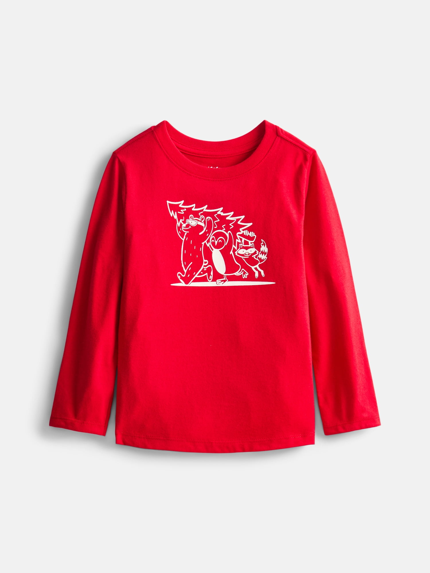 Wonder Nation Toddler Boys' Graphic Tee with Long Sleeves, Sizes 18M-5T