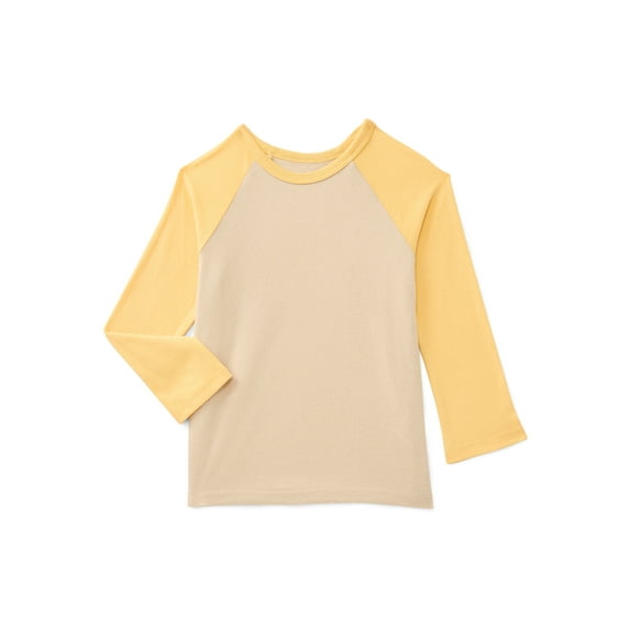 Wonder Nation Toddler Boys' Raglan Tee with Long Sleeves, Size 18M-5T