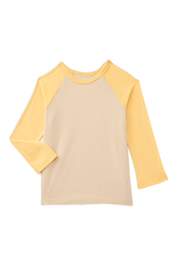 Toddler Boys Long Sleeve Raglan T-Shirt, Sizes 18M-5T