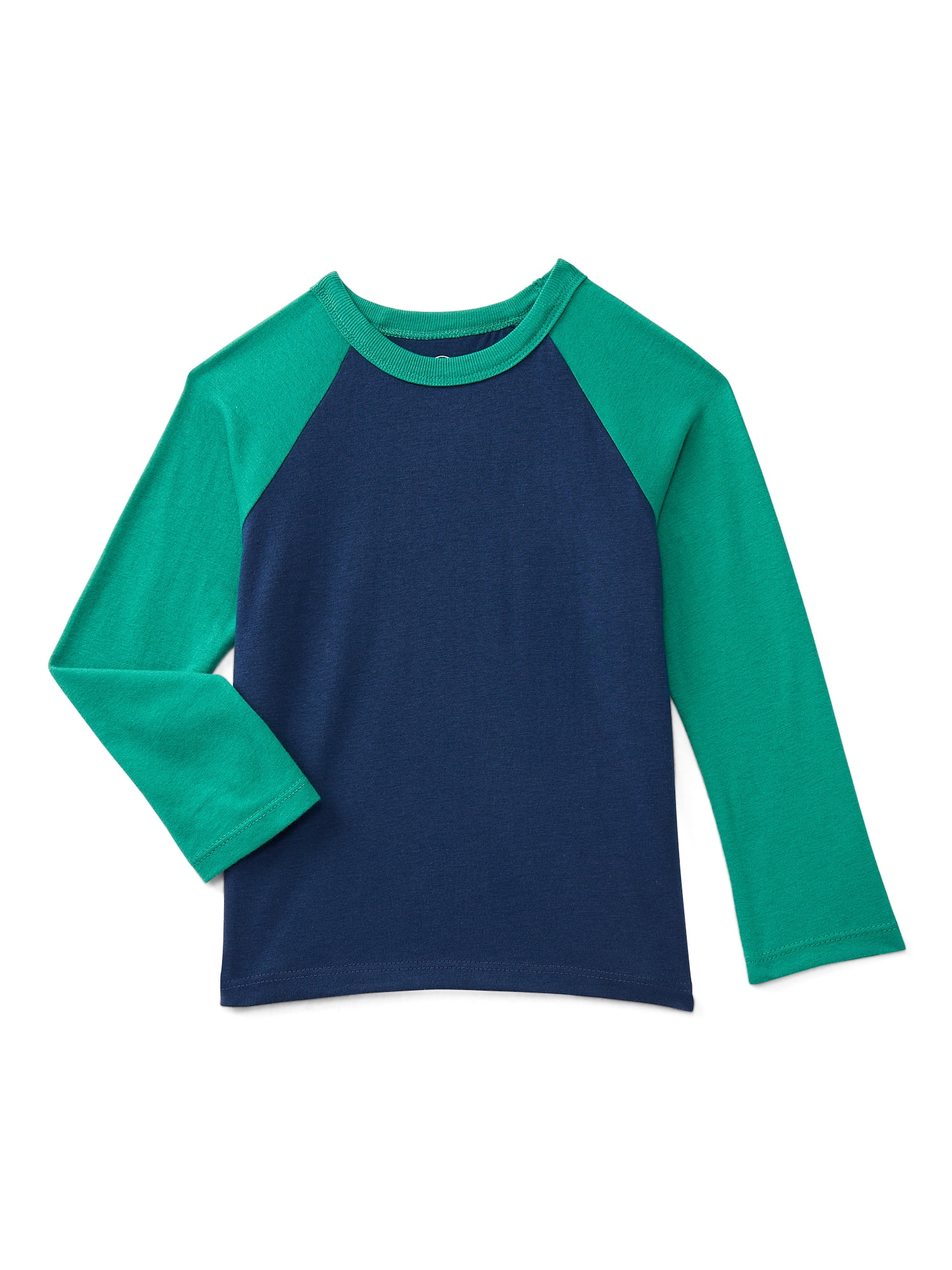 Wonder Nation Toddler Boys Long Sleeve Raglan T-Shirt, Sizes 18M-5T