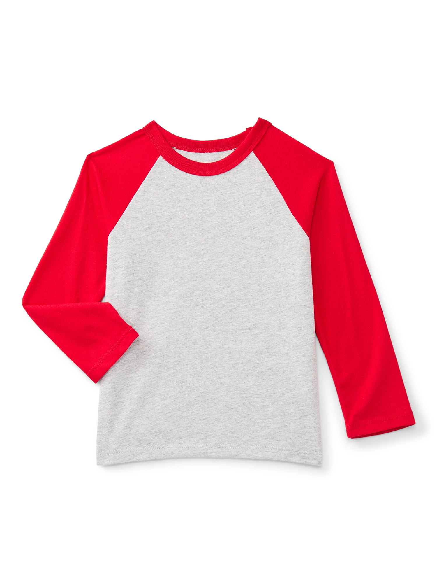 Wonder Nation Toddler Boys Long Sleeve Raglan T-Shirt, Sizes 18M-5T