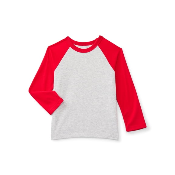 Wonder Nation Toddler Boys' Raglan Tee with Long Sleeves, Size 18M-5T