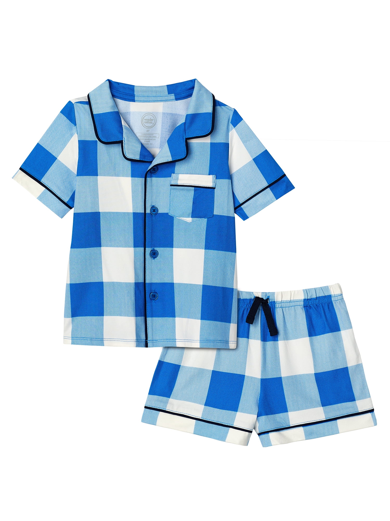 Wonder Nation Toddler Boy Pajama Set, 2Piece, Sizes 2T5T