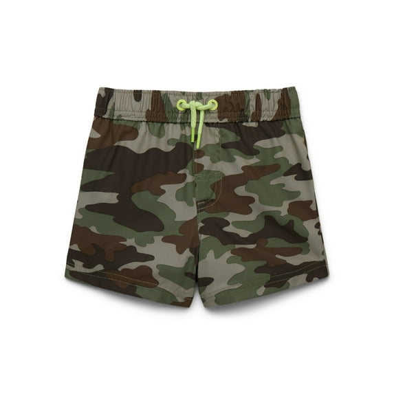 Wonder Nation Toddler Boy Quick Dry Swim Shorts, Sizes 12M-5T