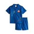 thumbnail image 1 of Wonder Nation Toddler Boys Short Sleeve Button Shirt and Matching Shorts Set, 2-Piece, Sizes 12M-5T, 1 of 8