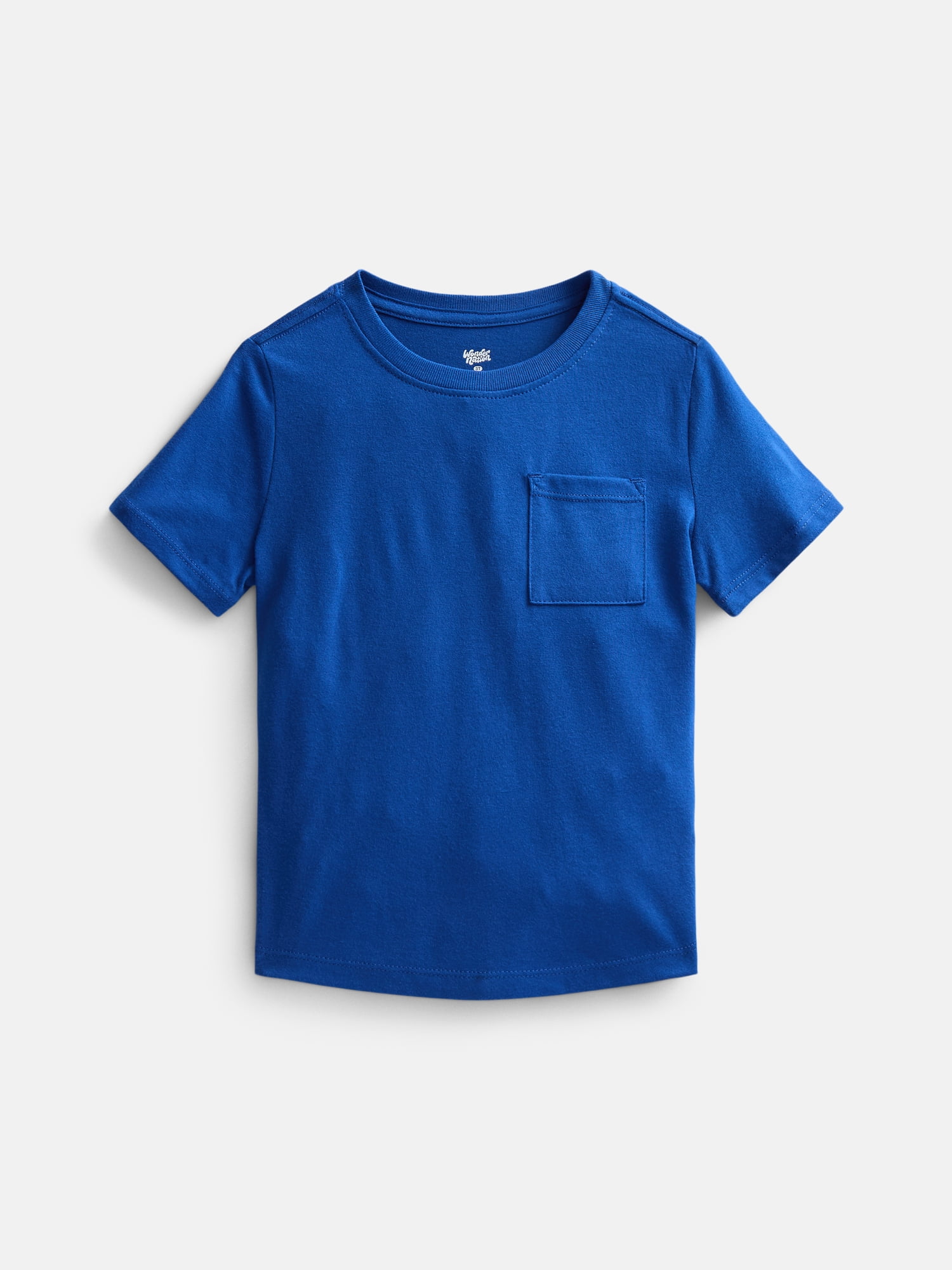 Wonder Nation Toddler Boys' Pocket Tee with Short Sleeves, Sizes 0M-5T