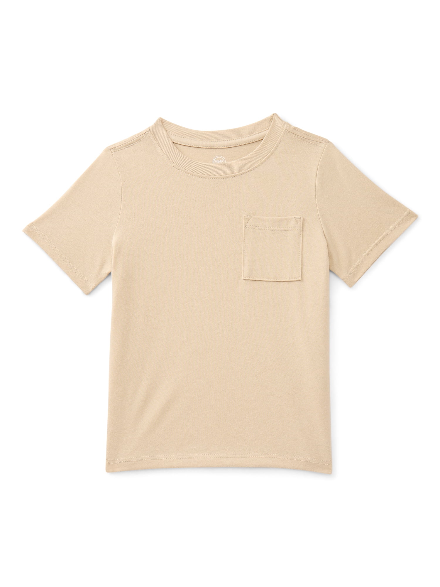 Wonder Nation Toddler Boys' Pocket Tee with Short Sleeves, Size 18M-5T