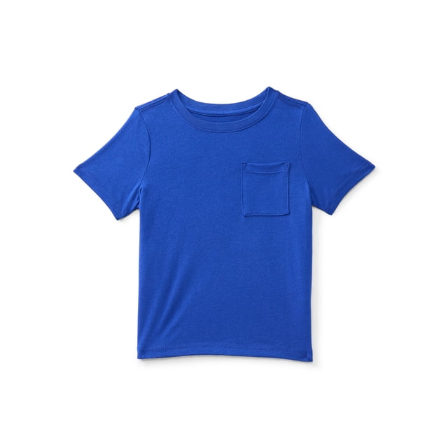 Wonder Nation Toddler Boys' Pocket Tee with Short Sleeves, Size 18M-5T