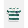 thumbnail image 1 of Wonder Nation Toddler Boys Rugby Polo Shirt with Short Sleeves, Sizes 12M-5T, 1 of 4