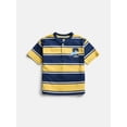 thumbnail image 1 of Wonder Nation Toddler Boys Embroidered Graphic Henley Tee with Short Sleeves, Sizes 12M-5T, 1 of 6