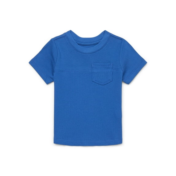 Wonder Nation Toddler Boys Textured Pocket Tee with Short Sleeves, Sizes 12M-5T