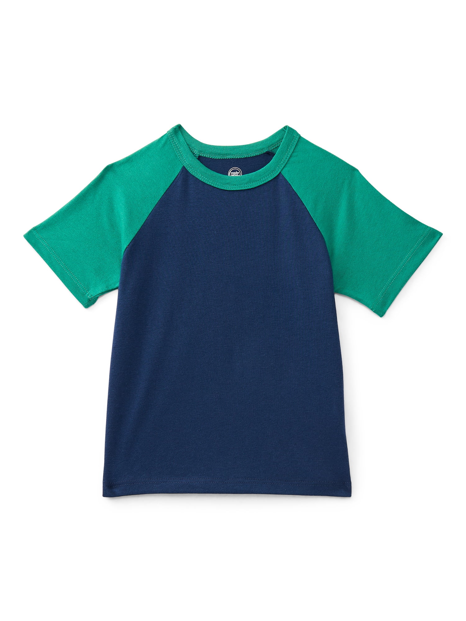 Wonder Nation Toddler Boys' Raglan Tee with Short Sleeves, Size 18M-5T
