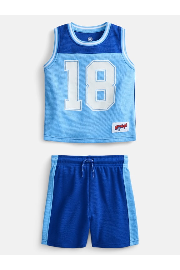 Toddler Boys Sleeveless Basketball Jersey and Shorts Set, 2-Piece, Sizes 12M-5T